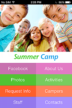 Summer Camp App Templates